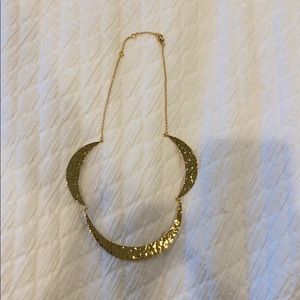 Gold statement necklace